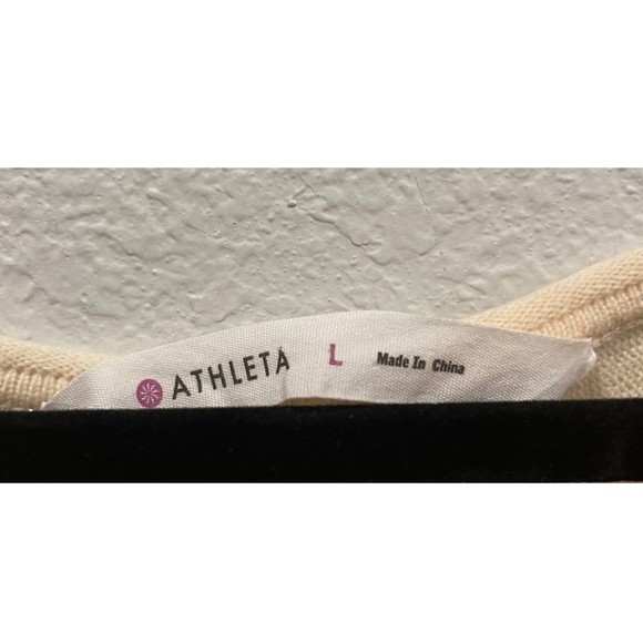 ATHLETA Round Neck Tan Cashmere Sweatshirt - Picture 2 of 7